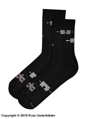 Herrensocken, hochwertige Baumwolle, Puzzle Stücke